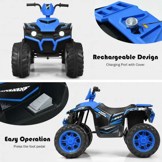12V Kids 4-Wheeler ATV Quad Ride On Car -Navy