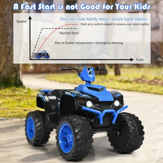 12V Kids 4-Wheeler ATV Quad Ride On Car -Navy
