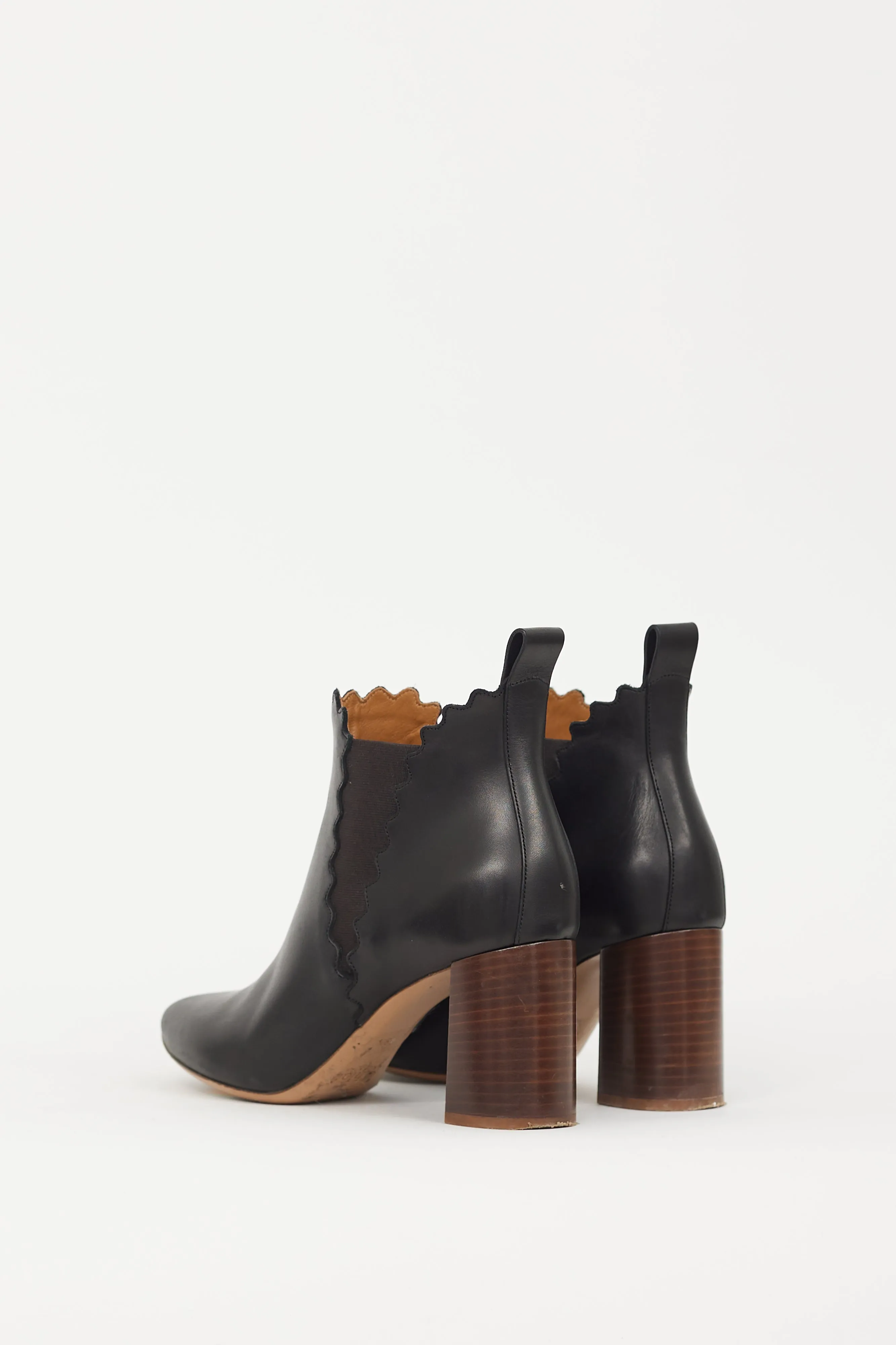 Black Leather Lauren Chelsea Boot