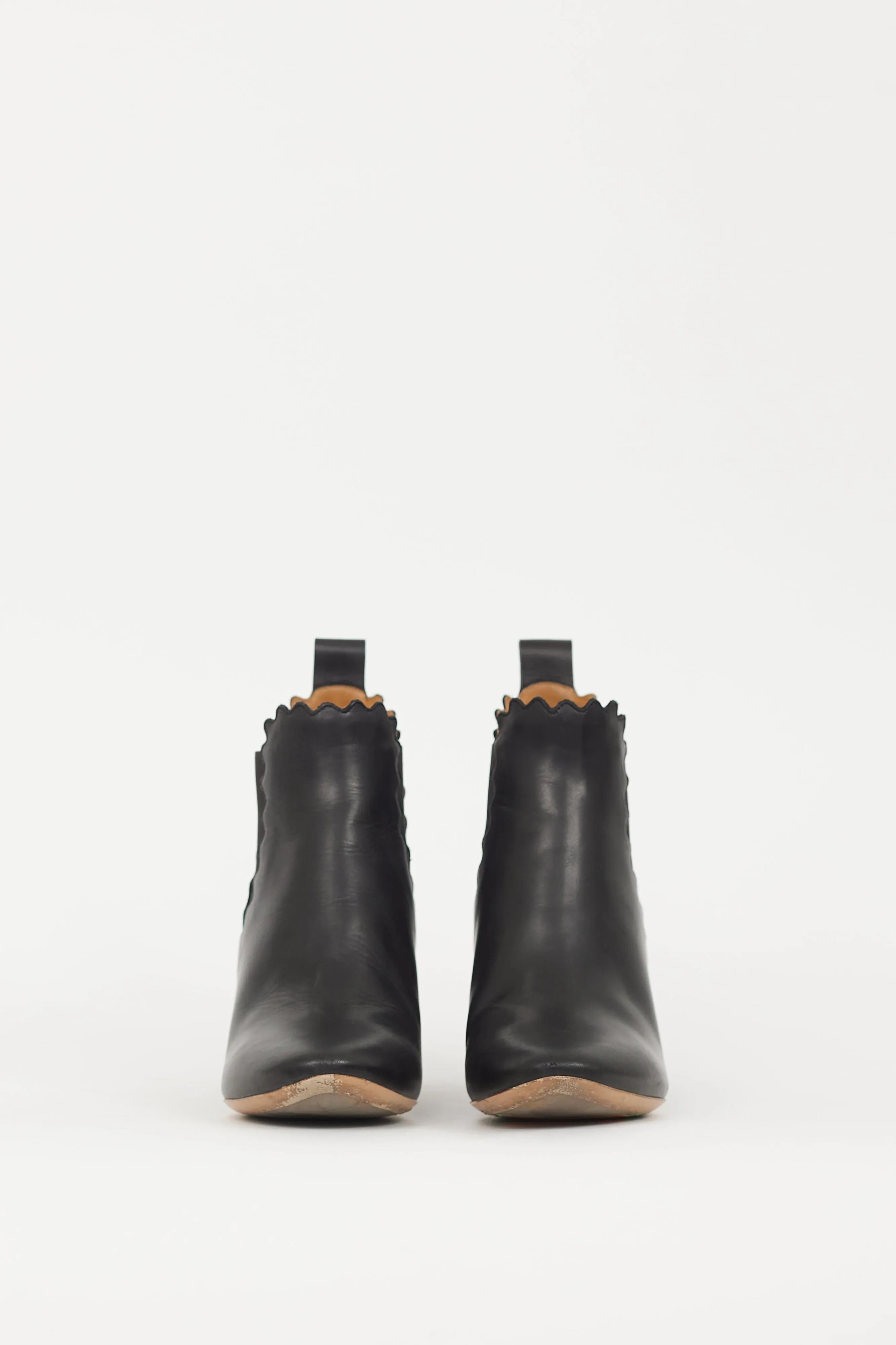 Black Leather Lauren Chelsea Boot