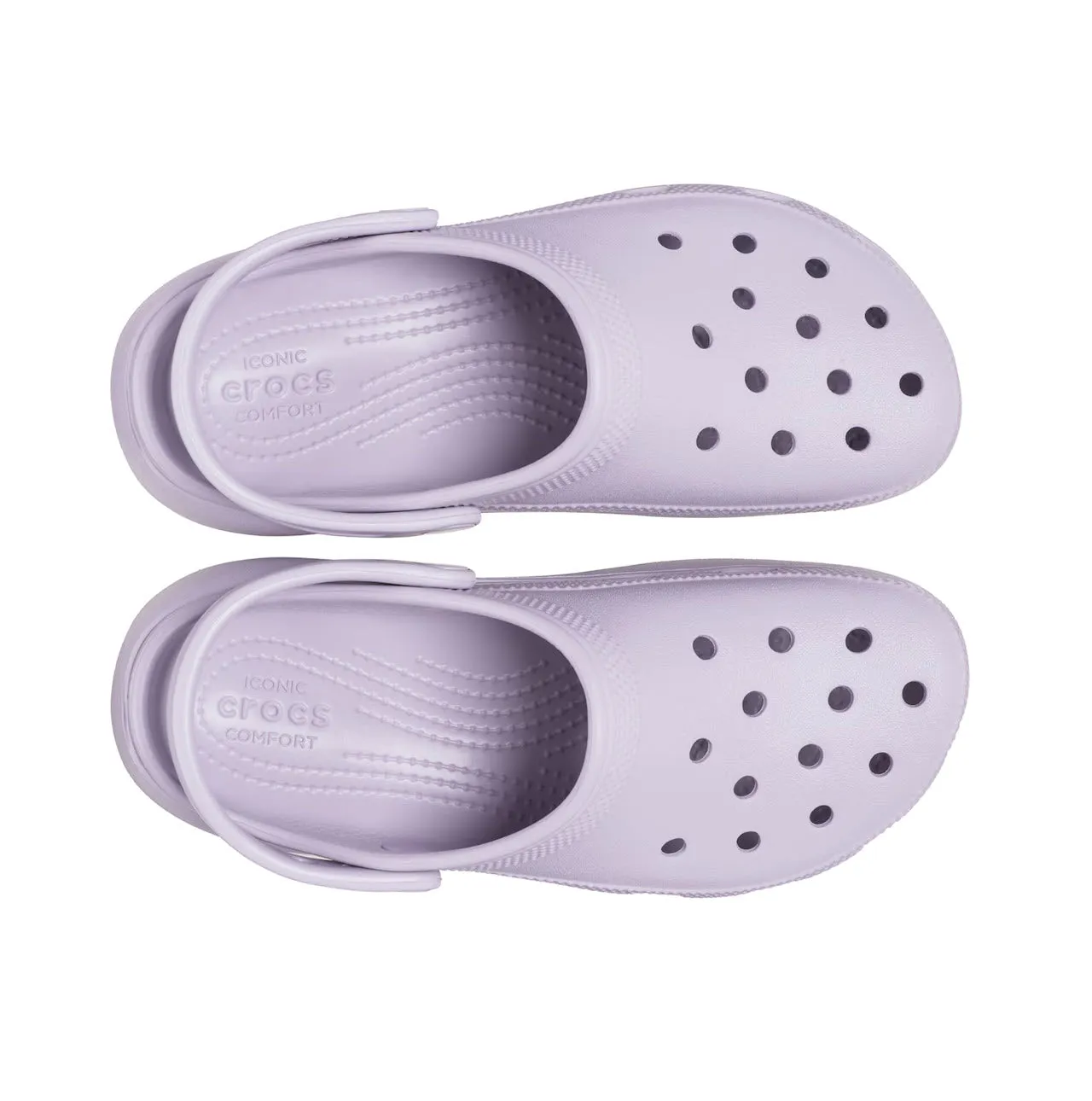 CROCS CLASSIC PLATFORM CLOG MAUVE MIST - WOMENS