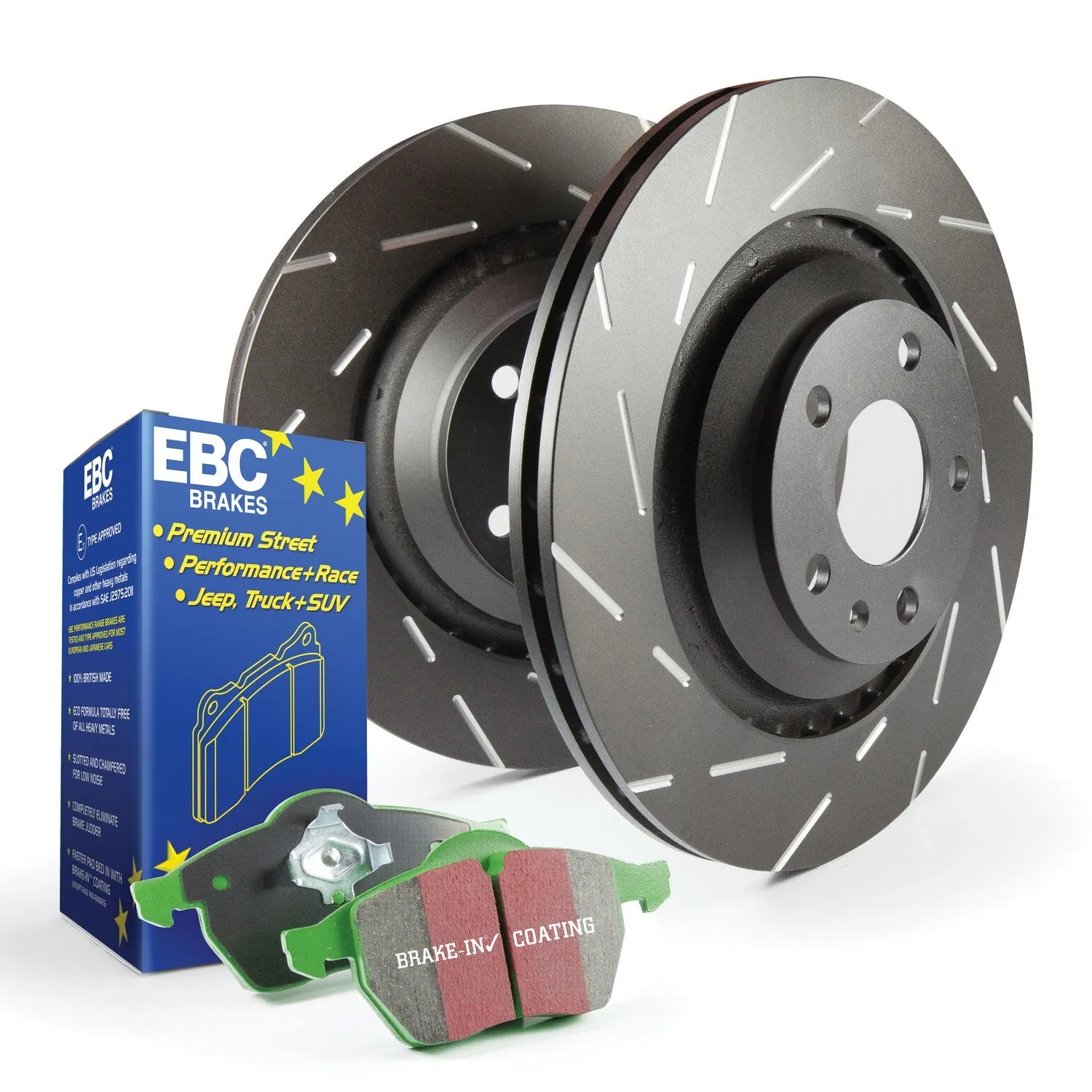 EBC Brakes S2KF1184 S2 Kits Greenstuff 2000 and USR Rotors