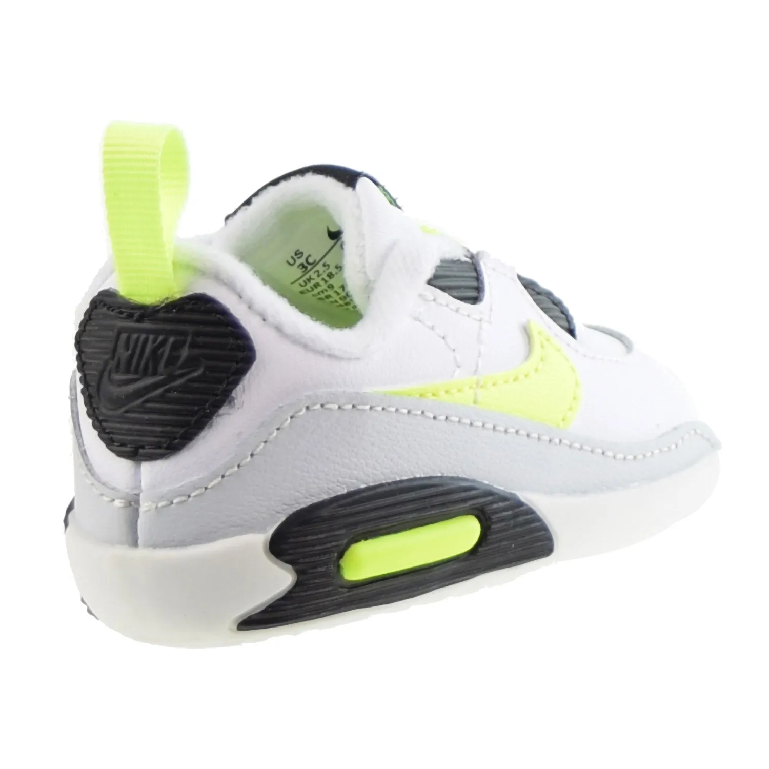 Nike Air Max 90 Crib (CB) Infants' Shoes Volt-Black-Grey