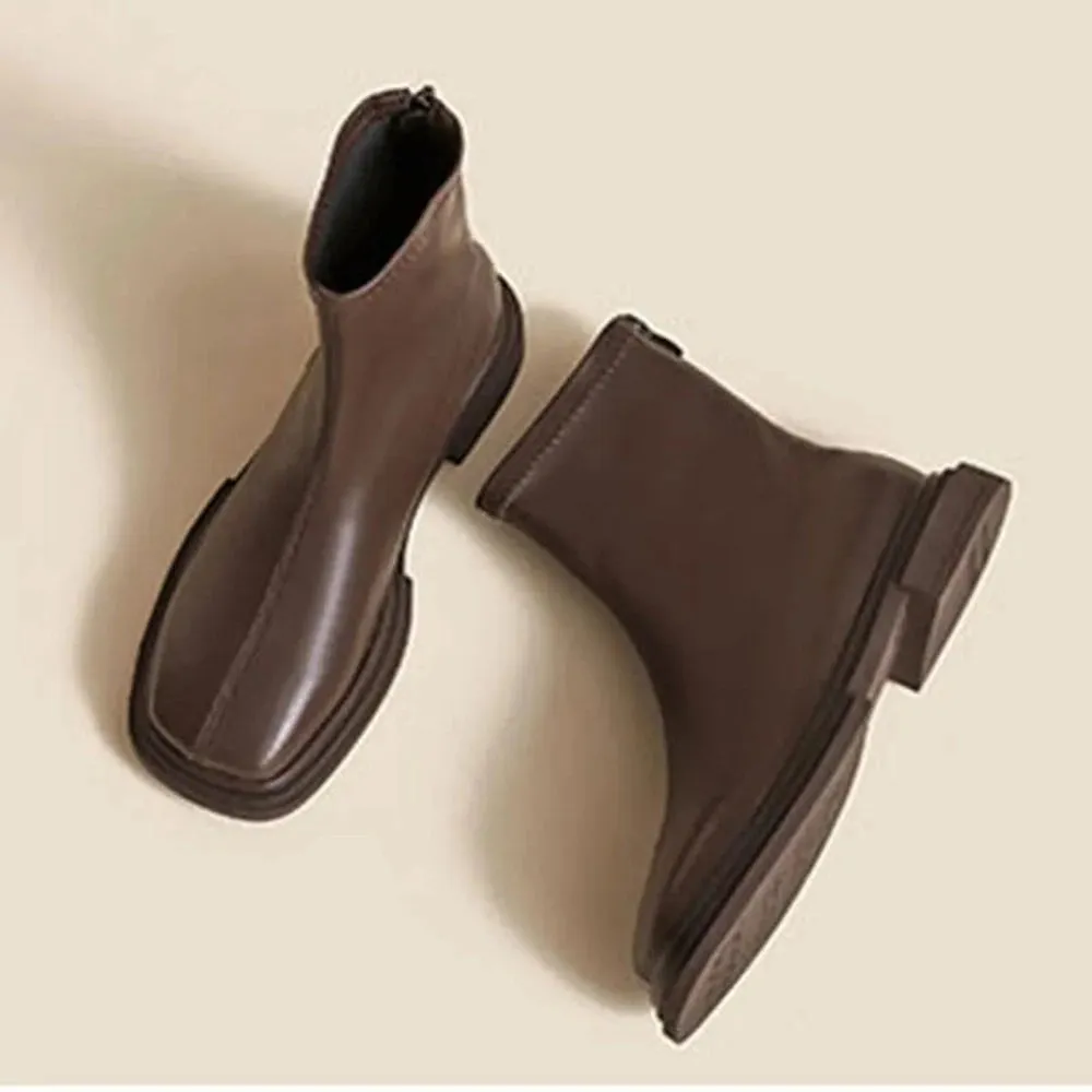 Nour Suede black Chunky Chelsea Boots