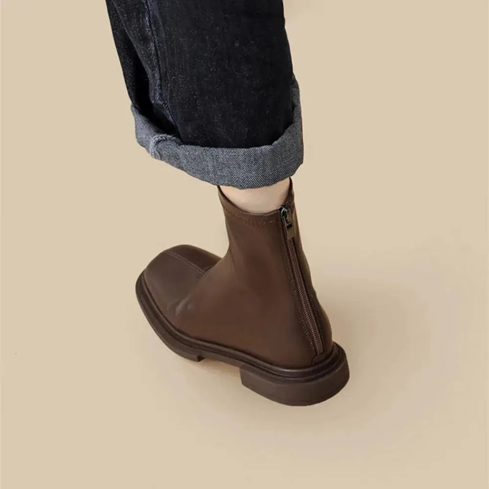Nour Suede black Chunky Chelsea Boots