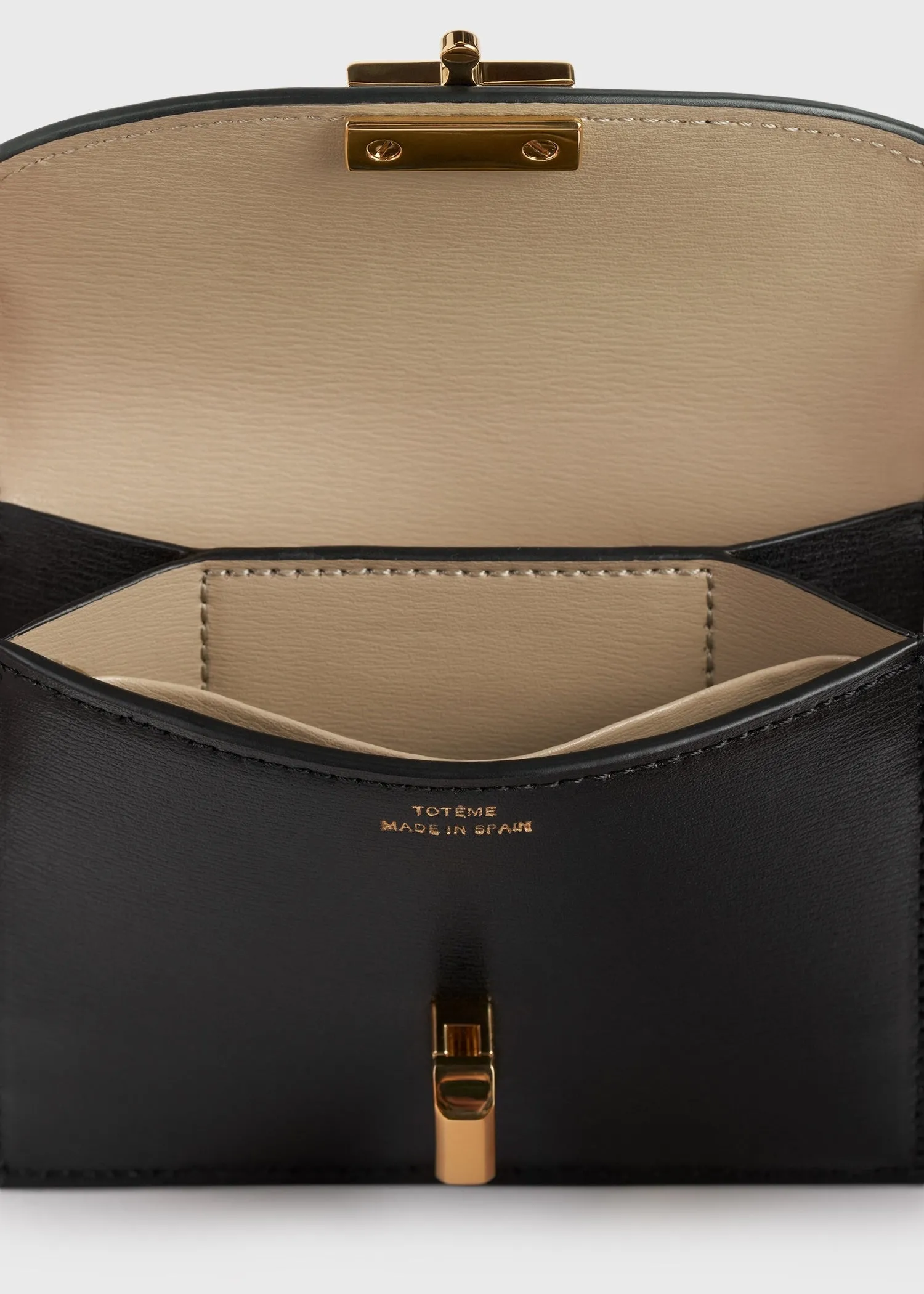 T-Lock leather cardholder black